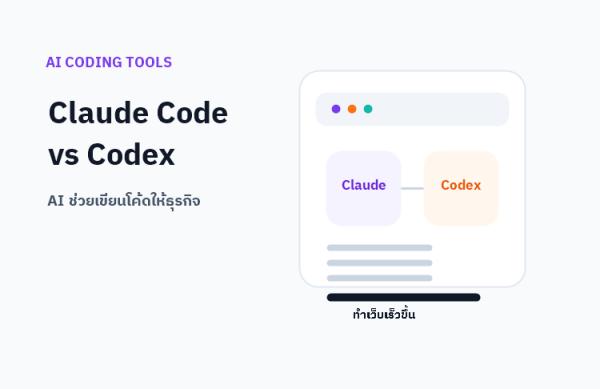 Claude Code vs OpenAI Codex — AI เขียนโค้ดแทนคน เจ้าของธุรกิจได้อะไร?