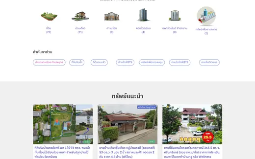 ตัวอย่างเว็บไซต์ พลิกโฉม ถนัดเอสเตท สู่เว็บไซต์อสังหาฯ ยุคใหม่ (Redesign 2026)